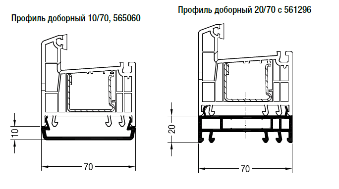 Установка моноблока профиль дорс