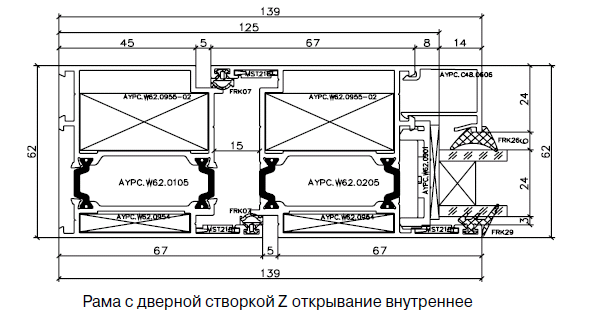 Схема расположения технологических узлов