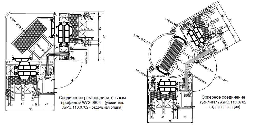 Эркер rehau 60 чертеж